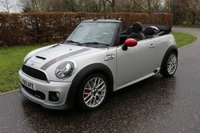 USED 2013 13 MINI CONVERTIBLE 1.6 JOHN COOPER WORKS 2d 208 BHP WHITE SILVER, H/K, LTHR, NAV