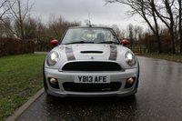 USED 2013 13 MINI CONVERTIBLE 1.6 JOHN COOPER WORKS 2d 208 BHP WHITE SILVER, H/K, LTHR, NAV