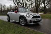 USED 2013 13 MINI CONVERTIBLE 1.6 JOHN COOPER WORKS 2d 208 BHP WHITE SILVER, H/K, LTHR, NAV