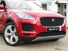 USED 2019 19 JAGUAR E-PACE 2.0 HSE 5d 178 BHP Finished in FIRENZE RED with contrasting Ebony Quilted Heated Electric Seats. This Sporty SUV has great looks, spacious with a big boot. This E-Pace is a small SUV that feels like a big SUV. It has a tall driving position and unshakable grip. Features include, Sat Nav, Virtual Dash, Auto Parking, 20" Alloys, Rear View Camera, Cruise, DAB, Front and Rear Park Sensors and much more. Serviced at 21375 miles on 12/05/2020. Still under Jaguar Warranty until March 2022.