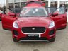 USED 2019 19 JAGUAR E-PACE 2.0 HSE 5d 178 BHP Finished in FIRENZE RED with contrasting Ebony Quilted Heated Electric Seats. This Sporty SUV has great looks, spacious with a big boot. This E-Pace is a small SUV that feels like a big SUV. It has a tall driving position and unshakable grip. Features include, Sat Nav, Virtual Dash, Auto Parking, 20" Alloys, Rear View Camera, Cruise, DAB, Front and Rear Park Sensors and much more. Serviced at 21375 miles on 12/05/2020. Still under Jaguar Warranty until March 2022.