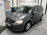 USED 2014 14 VOLKSWAGEN TOURAN 2.0 SE TDI BLUEMOTION TECHNOLOGY 5d 138 BHP 7 Seats, P Sensors, Bluetooth