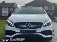 USED 2016 16 MERCEDES-BENZ A-CLASS 2.0 AMG A 45 4MATIC PREMIUM 5d 375 BHP ~ MASSIVE SPEC~ PAN ROOF ~ SAT NAV ~ AERO/NIGHT PACK ~ IMMACULATE CONDITION