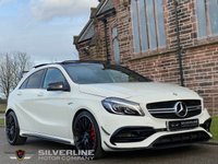 USED 2016 16 MERCEDES-BENZ A-CLASS 2.0 AMG A 45 4MATIC PREMIUM 5d 375 BHP ~ MASSIVE SPEC~ PAN ROOF ~ SAT NAV ~ AERO/NIGHT PACK ~ IMMACULATE CONDITION