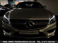 USED 2016 16 MERCEDES-BENZ CLS CLASS MERCEDES CLS350d EURO 6 AMG LINE PREMIUM 9G-TRONIC PLUS COUPE 4 DR FREE UK DELIVERY*VIDEO AVAILABLE* FINANCE ARRANGED* PART EX*HPI CLEAR