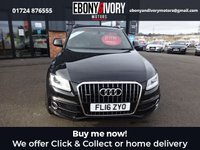 USED 2016 16 AUDI Q5 2.0 TDI QUATTRO S LINE PLUS 5d 187 BHP+3-SPK FLAT BOTTOM PADDLES+HEATED FRONT SEATS+HIGH GLOSS PACKAGE+FINE NAPPA LEATHER+TECHNOLOGY PACK FULL AUDI SERVICE HISTORY + 1 YEAR MOT AND BREAKDOWN COVER