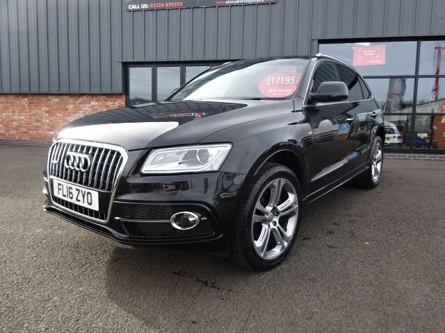2016 16 Audi Q5 2.0 TDI QUATTRO S LINE PLUS 5d 187 BHP+3-SPK FLAT BOTTOM PADDLES+HEATED FRONT SEATS+HIGH GLOSS PACKAGE+FINE NAPPA LEATHER+TECHNOLOGY PACK