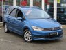 USED 2018 68 VOLKSWAGEN TOURAN 1.6 SE TDI DSG 5d 114 BHP Finished in CARIBBEAN BLUE METALLIC with contrasting Grey Trim. This Touran is a practical family car that has lots of space, seven seats and a huge array of storage areas. It has great back seat picnic tables with cup holders that lock in place. Features include, DAB Radio, Alloy wheels, B/Tooth, Park Sensors and much more. Dealer serviced and still under VW Warranty until Nov 2021.
