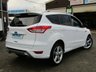 USED 2015 65 FORD KUGA 2.0 TITANIUM X TDCI AWD 5d 177 BHP Finished in FROZEN WHITE metallic with contrasting FULL HEATED BLACK LEATHER TRIM. This Kuga is a great choice if you like driving. It's one of the most enjoyable, practical and fun family SUV's around. Features include Panoramic Roof, Full Heated Leather, Nav, Electric Rear Boot, Rear View Camera, 19" ALLOYS, Auto Parking, Rear Park Sensors, DAB, B/Tooth, Cruise Power folding Door Mirrors and much more. Dealer serviced at 8999 miles, 18240 miles, 37410 miles, 57170 miles, and at 67090 miles