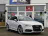 USED 2014 64 AUDI A3 1.8 TFSI QUATTRO S LINE 3d 178 BHP Finished in GLACIER WHITE metallic with Part LEATHER sPORTS Trim. This rare 1.8 TFSI quattro brings more poke and all-wheel drive to Audi's impressive hatchback range. In short this Audi is absolutely gorgeous. Specifications include Bang and Olufsen sound, DAB radio, B/Tooth, 18" Alloys, 4x4, Part Leather and much more. Dealer serviced at 19483 miles, 31470 miles, 39622 miles, 46206 miles and independant serviced at 49571 miles and at 55348 miles.