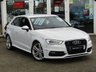 USED 2014 64 AUDI A3 1.8 TFSI QUATTRO S LINE 3d 178 BHP Finished in GLACIER WHITE metallic with Part LEATHER sPORTS Trim. This rare 1.8 TFSI quattro brings more poke and all-wheel drive to Audi's impressive hatchback range. In short this Audi is absolutely gorgeous. Specifications include Bang and Olufsen sound, DAB radio, B/Tooth, 18" Alloys, 4x4, Part Leather and much more. Dealer serviced at 19483 miles, 31470 miles, 39622 miles, 46206 miles and independant serviced at 49571 miles and at 55348 miles.