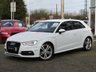 USED 2014 64 AUDI A3 1.8 TFSI QUATTRO S LINE 3d 178 BHP Finished in GLACIER WHITE metallic with Part LEATHER sPORTS Trim. This rare 1.8 TFSI quattro brings more poke and all-wheel drive to Audi's impressive hatchback range. In short this Audi is absolutely gorgeous. Specifications include Bang and Olufsen sound, DAB radio, B/Tooth, 18" Alloys, 4x4, Part Leather and much more. Dealer serviced at 19483 miles, 31470 miles, 39622 miles, 46206 miles and independant serviced at 49571 miles and at 55348 miles.
