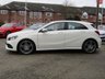 USED 2016 16 MERCEDES-BENZ A-CLASS 1.5 A 180 D AMG LINE 5d 107 BHP Finished in POLAR WHITE with contrasting FULL LEATHER ALCANTARA Trim. This A class certainly looks smart, with its slim lights and smooth body panels. There's plenty of room in the front and the back which will suit the average family. Features include Full leather alacntara, Alloys, Only &pound;20 Road tax, Sat Nav, Reversing Camera, Park sensors, B/Tooth and much more. Mercedes Dealer Serviced at 11821 miles, 18749 miles and at 22538 miles. 12 Months MOT.