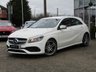 USED 2016 16 MERCEDES-BENZ A-CLASS 1.5 A 180 D AMG LINE 5d 107 BHP Finished in POLAR WHITE with contrasting FULL LEATHER ALCANTARA Trim. This A class certainly looks smart, with its slim lights and smooth body panels. There's plenty of room in the front and the back which will suit the average family. Features include Full leather alacntara, Alloys, Only &pound;20 Road tax, Sat Nav, Reversing Camera, Park sensors, B/Tooth and much more. Mercedes Dealer Serviced at 11821 miles, 18749 miles and at 22538 miles. 12 Months MOT.