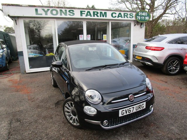 2018 67 Fiat 500c 1.2 CONVERTIBLE LOUNGE 3d 69 BHP NEW SHAPE