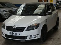 USED 2014 64 SKODA FABIA 1.2 BLACK EDITION 5d 105 BHP SAT NAV HEATED SEATS 2 OWNERS EXCELLENT SERVICE HISTORY