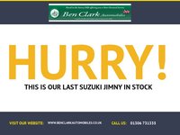 USED 2010 59 SUZUKI JIMNY 1.3 SZ4 3d AUTO 85 BHP ONLY 40,000 MILES/ HALF BLACK LEATHER/RARE AUTOMATIC AIRCON/1/2 LEATHER/ALLOY WHEELS,,,JUST SERVICED AND MOT'D BY US