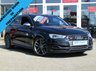 USED 2014 14 AUDI A3 2.0 S3 QUATTRO 3d 296 BHP Finished in PHANTOM BLACK pearl with contrasting EBONY full heated SPORTS LEATHER seats. This 4x4 S3 2.0 petrol engine pumps out 296 BHP, blistering performance with arguably the highest quality interior in its class. Features include Sat Nav, Full Heated Leather, DAB, B/tooth, LED day run lights, Park Senors, Cruise and much more. Dealer serviced at 3742 miles, 17430 miles, 25041 miles, 56904 miles, 69698 miles.