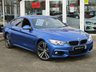 USED 2016 66 BMW 4 SERIES 3.0 435D XDRIVE M SPORT GRAN COUPE 4d 309 BHP Finished in ESTORIL BLUE MET with contrasting EBONY ELECTRIC MEMORY HEATED SEATS. This New Shape 4 Series offers a great mix of performance, practicality, efficiency, comfort and techy features than almost any other coupes on the market today. Features include Heads Up Display,  Harman Kardon sound, Sat Nav, DAB radio, 19" Alloys, B/Tooth, Heated Leather electric memory seats and much more. Dealer serviced at 19166 miles, 38467 miles, 54729 miles, 57683 miles, 64899 miles and at 76010 miles.
