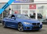 USED 2016 66 BMW 4 SERIES 3.0 435D XDRIVE M SPORT GRAN COUPE 4d 309 BHP Finished in ESTORIL BLUE MET with contrasting EBONY ELECTRIC MEMORY HEATED SEATS. This New Shape 4 Series offers a great mix of performance, practicality, efficiency, comfort and techy features than almost any other coupes on the market today. Features include Heads Up Display,  Harman Kardon sound, Sat Nav, DAB radio, 19" Alloys, B/Tooth, Heated Leather electric memory seats and much more. Dealer serviced at 19166 miles, 38467 miles, 54729 miles, 57683 miles, 64899 miles and at 76010 miles.