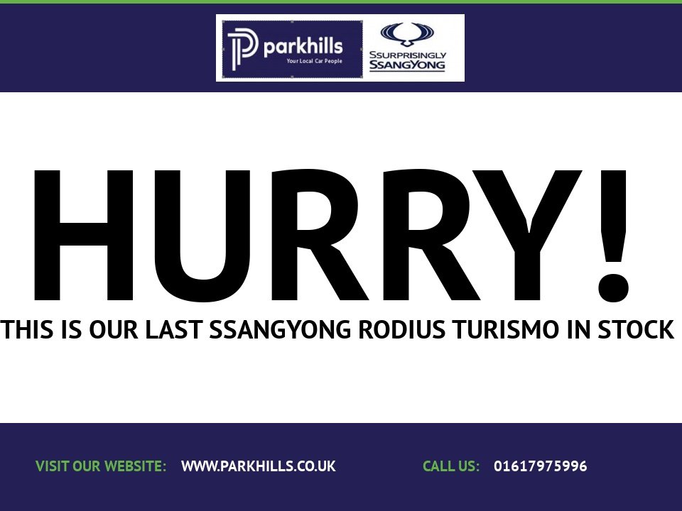View our SSANGYONG RODIUS TURISMO