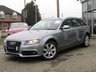 USED 2012 12 AUDI A4 2.0 AVANT TDI TECHNIK 5d 168 BHP Finished in QUARTZ SILVER METALLIC with contrasting BLACK HEATED LEATHER TRIM. This popular Audi Estate has genuine good looks and a luxurious feel. Great to drive and practical with loads of room for the average sized family. Features include, Sat Nav, Heated leather, Blue Tooth, 170 BHP, Parking Sensors, Tinted windows and much more. Dealer serviced at 18953 miles, 26022 miles, 31174 miles, 38320 miles, 52818 miles, 64537 miles (inc Cam Belt and Water Pump), and at 83148 miles.