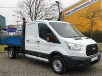 USED 2016 66 FORD TRANSIT 350 125 L3 D/CAB TIPPER / PICKUP ALLOY BODY REAR STORAGE SRW 