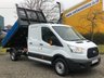 USED 2016 66 FORD TRANSIT 350 125 L3 D/CAB TIPPER / PICKUP ALLOY BODY REAR STORAGE SRW 