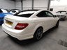USED 2014 14 MERCEDES-BENZ C CLASS 2.1 C250 CDI BLUEEFFICIENCY AMG SPORT 2d 204 BHP Pan Roof, COMMAND Diamond White Met
