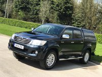 USED 2014 14 TOYOTA HI-LUX 3.0 INVINCIBLE 4X4 D-4D DCB 169 BHP CHOICES OF HILUX IN STOCK **NO VAT