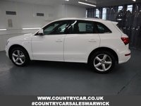 USED 2012 62 AUDI Q5 2.0 TDI QUATTRO S LINE 5d 175 BHP EXCEPTIONALLY FAST AND SMOOTH GEAR CHANGE WITH LUXURIOUS, CLASSY INTERIOR ALL WRAPPED AROUND A 4 WHEEL DRIVE SUV. WITH GREAT SERVICE HISTORY THIS AUDI IS STUNNING IN THE BEST COLOUR OF WHITE.