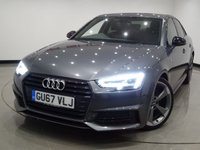 USED 2017 67 AUDI A4 2.0 TDI (150 PS) BLACK EDITION 4DR..NAV..HEATED LEATHERS..CRUISE..AUDI DRIVE SELECT..MULTIMEDIA..PARK AID..LEDS..18 INCH ALLOYS 18"+PARK+XENON-LED+LEATHER+NAV+CRUISE+CLIMATE+MEDIA
