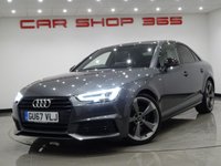 USED 2017 67 AUDI A4 2.0 TDI (150 PS) BLACK EDITION 4DR..NAV..HEATED LEATHERS..CRUISE..AUDI DRIVE SELECT..MULTIMEDIA..PARK AID..LEDS..18 INCH ALLOYS 18"+PARK+XENON-LED+LEATHER+NAV+CRUISE+CLIMATE+MEDIA