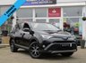 USED 2018 67 TOYOTA RAV4 2.5 VVT-I DESIGN 5d 198 BHP Finished in ECLIPSE BLACK METALLIC with Leather/Alcantara Black trim. This New Shape Rav4 is a roomy family car with a spacious and well laid out interior. It also has plenty of high spec and with its adjustable rear seats makes it very versitile. Features include Sat Nav, DAB Radio, B/Tooth, Power rear Boot, 18" Alloys, Front and rear parking sensors and much more. Dealer serviced at 13033 miles, 25949 miles, 37163 miles, 48029 miles, 57265 miles and at 67228 miles. MOT due 25/1/2022.