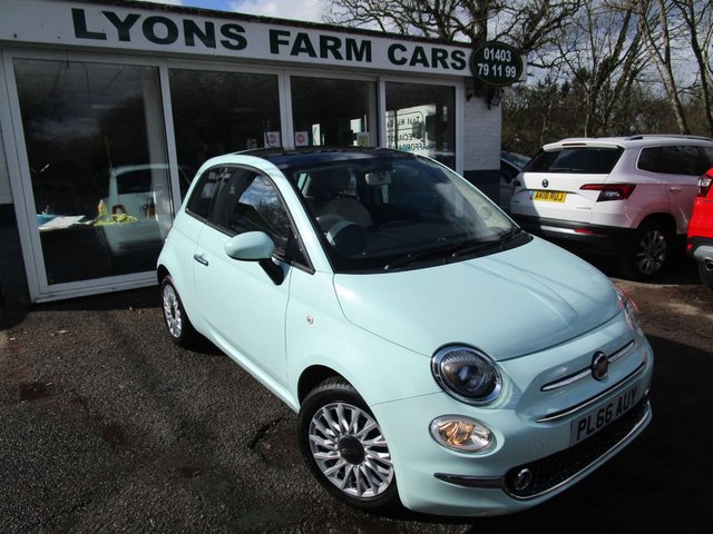 2016 66 Fiat 500 1.2 LOUNGE 3d 69 BHP NEW SHAPE
