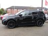 USED 2015 65 LAND ROVER DISCOVERY SPORT 2.0 TD4 HSE 5d 180 BHP Finished in SANTORINI BLACK METALLIC with contrasting EBONY HEATED LEATHER. This Discovery Sport is practical, incredible off road and a comfy SUV that has 7 Seats that will swallow your family and luggage. FEATURES include Panoramic Glass Roof, Electric Rear Boot, Heated Leather, Sat Nav, 19" ALLOYS, Reversing Camera, Park sensors, Side Steps and much more. Dealer Serviced at 12647 miles and at 51500 miles on 9/6/2020.
