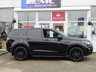 USED 2015 65 LAND ROVER DISCOVERY SPORT 2.0 TD4 HSE 5d 180 BHP Finished in SANTORINI BLACK METALLIC with contrasting EBONY HEATED LEATHER. This Discovery Sport is practical, incredible off road and a comfy SUV that has 7 Seats that will swallow your family and luggage. FEATURES include Panoramic Glass Roof, Electric Rear Boot, Heated Leather, Sat Nav, 19" ALLOYS, Reversing Camera, Park sensors, Side Steps and much more. Dealer Serviced at 12647 miles and at 51500 miles on 9/6/2020.