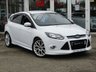 USED 2014 14 FORD FOCUS 1.0 ZETEC S S/S 5d 124 BHP Finished in FROZEN WHITE METALLIC with contrasting Grey Cloth Sports trim. This is a modern day peoples car. It is a reliable, practical and affordable vehicle that is liked by everyone. Great features which include Appearance Pack, Tinted windows, 18" Alloys, DAB radio, Heated Front Screen, Rear Parking Sensors, Front Fogs, Air Con and much more. Dealer serviced at 11017 miles, 17967 miles, 25697 miles, 28956 miles, 33639 miles and recently at 35777 miles. 12 Months MOT.