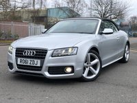 USED 2011 61 AUDI A5 CABRIOLET 2.0 TDI S LINE 2d 168 BHP 