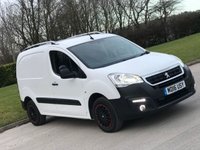 USED 2016 16 PEUGEOT PARTNER 1.6 BLUE HDI PROFESSIONAL L1 100 BHP PART HISTORY *** NO VAT ** NO VAT