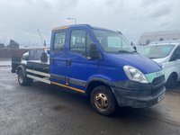 USED 2012 12 IVECO DAILY 3.0 50C15D 146 BHP CREW CAB + FLAT BED + 7 SEATS