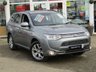 USED 2015 15 MITSUBISHI OUTLANDER 2.0 PHEV GX 4H 5d 162 BHP Finished in Mercury Grey Metallic with contrasting FULL BLACK HEATED LEATHER. The Outlander PHEV is a roomy SUV that is very economical for long and short journeys. Features include Zero Road Tax, Full Leather, Electric Sun Roof, LED Run Lights, Sat Nav, Rear View Camera, POWER BOOT, Alloys, Power Folding Door Mirrors and Cruise Control to name just a few. Mitsubishi Dealer Serviced at 13112 miles, 26726 miles, 40078 miles, 56218 miles and on arrival at 77414 miles by EMC. 12 Months MOT.