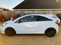 USED 2016 16 VAUXHALL CORSA 1.4 LIMITED EDITION ECOFLEX 3d 74 BHP FSH - Stunning White and Contrasting Black Alloys