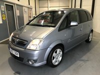 USED 2007 57 VAUXHALL MERIVA 1.6L DESIGN 16V 5d 100 BHP Immaculate Cond, New Cambelt