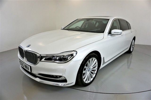2015 65 BMW 7 Series 3.0 730LD 4d AUTO-COMFORT ACCESS SYSTEM-SUNROOF-SOFT CLOSE DOORS-HEATED BLACK NAPPA LEATHER-HEAD UP DISPLAY-MASSAGE FRONT SEATS-BLUETOOTH-CRUISE CONTROL-PROFESSIONAL NAVIGATION-HARMAN KARDON-BMW GESTURE CONTROL-ADAPTIVE LED HEADLIGHTS-DAB RADIO-CLIMATE CONTROL