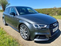 USED 2018 68 AUDI A3 1.5 SPORTBACK TFSI BLACK EDITION 5d 148 BHP **12 MONTHS NATIONAL WARRANTY**