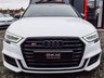 USED 2017 67 AUDI S3 2.0 S3 SPORTBACK QUATTRO 5d 306 BHP VAT QUALIFYING  HEATED SEATS+REV CAM+ROOF RAILS