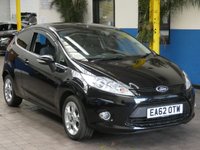 USED 2012 62 FORD FIESTA 1.2 ZETEC 3d 81 BHP LOW MILEAGE SERVICE HISTORY