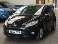 USED 2012 62 FORD FIESTA 1.2 ZETEC 3d 81 BHP LOW MILEAGE SERVICE HISTORY