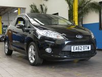 USED 2012 62 FORD FIESTA 1.2 ZETEC 3d 81 BHP LOW MILEAGE SERVICE HISTORY